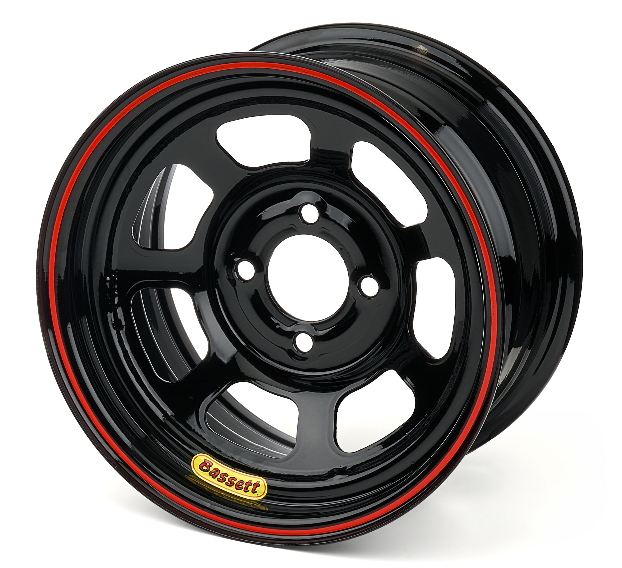 Bassett L37SH4 13x7 4x100mm 4in BS Black Bassett L37SH4