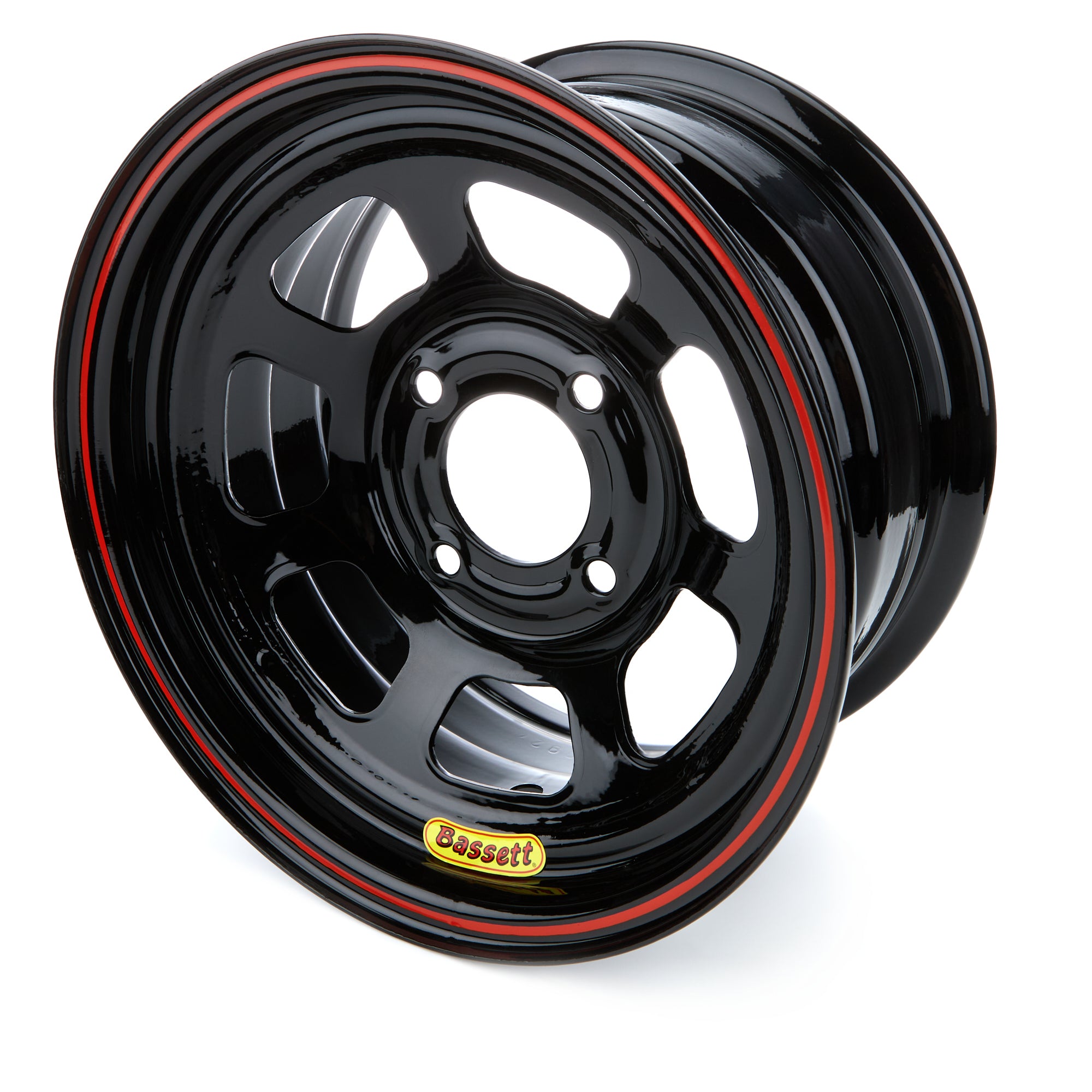 Bassett L37ST4 Wheel 13x7 4x4.5 4in BS Black Bassett L37ST4