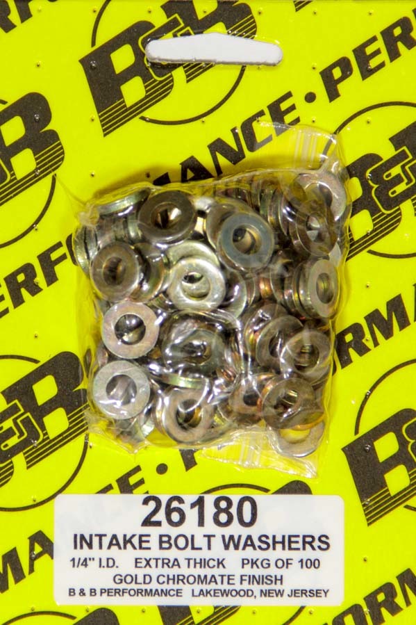B & B Performance 26180 H/T Special Washers - 1/4in .540in OD (100) B & B Performance 26180