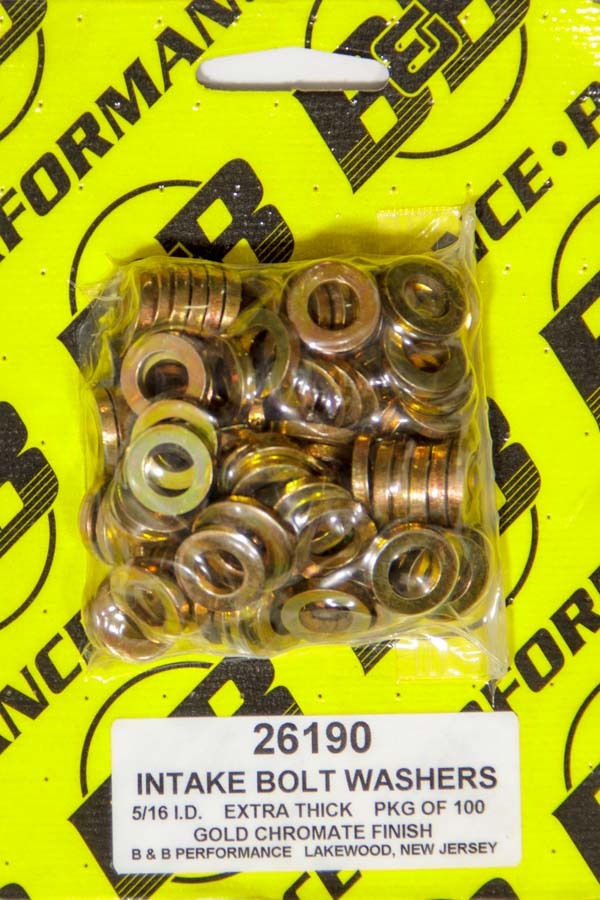 B & B Performance 26190 H/T Special Washers - 5/16in .590in OD (100) B & B Performance 26190