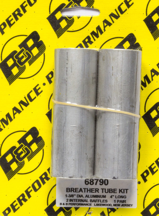 B & B Performance 68790 Aluminum 4in V/C Breather Tube Kit (Pair) B & B Performance 68790