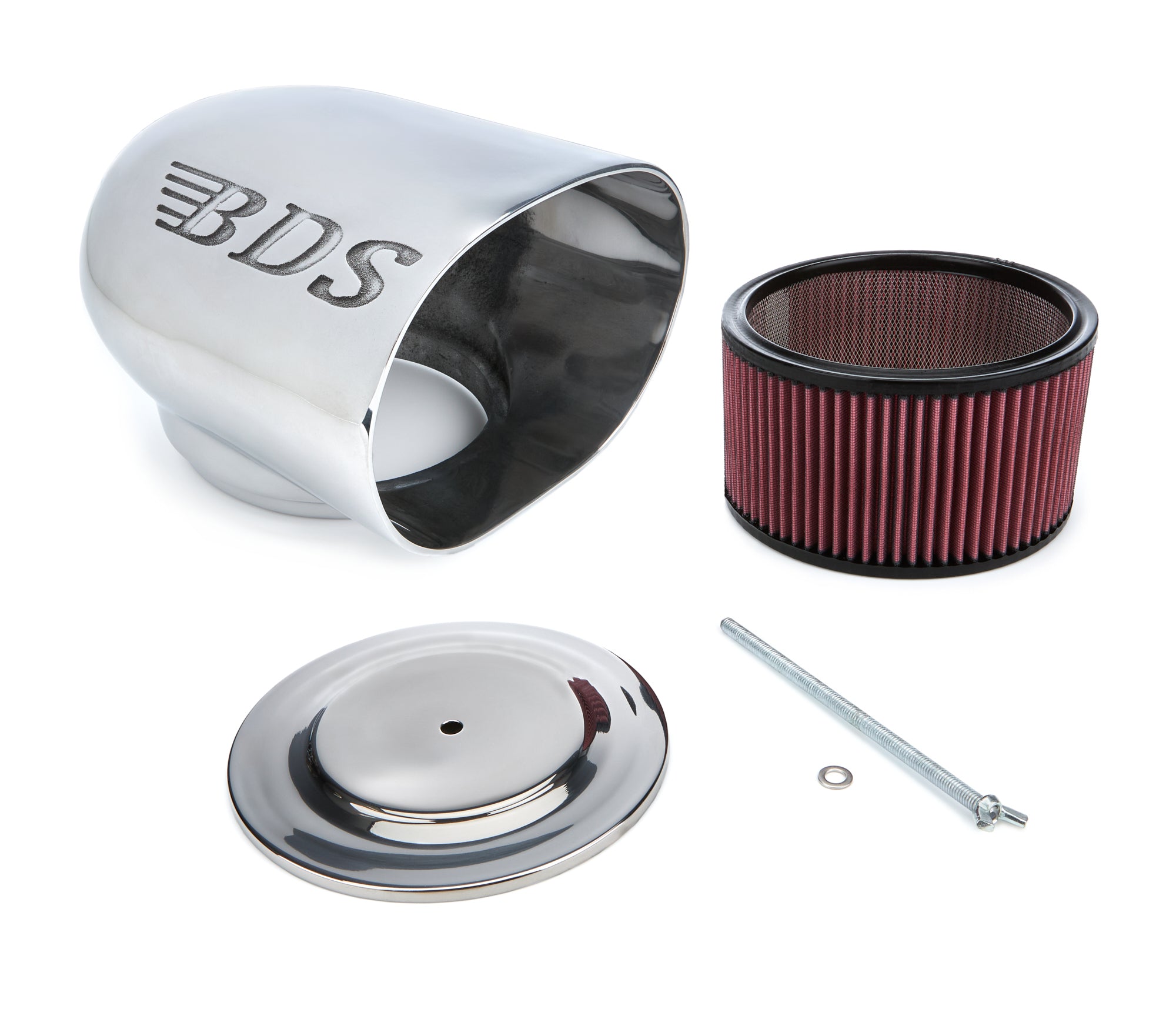 Blower Drive Service SC-9006 Single Dominator Scoop Polished  w/Filter Blower Drive Service SC-9006