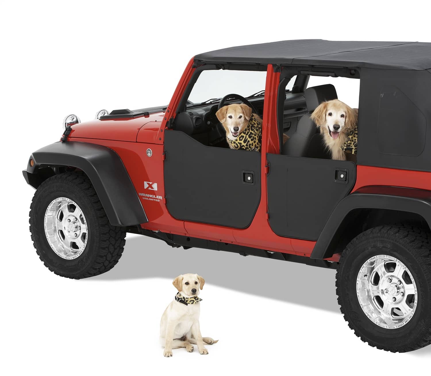 Bestop 51803-01 ELEMENT FRONT DOOR COVERS 07-18 WRANGLER JK Bestop 51803-01