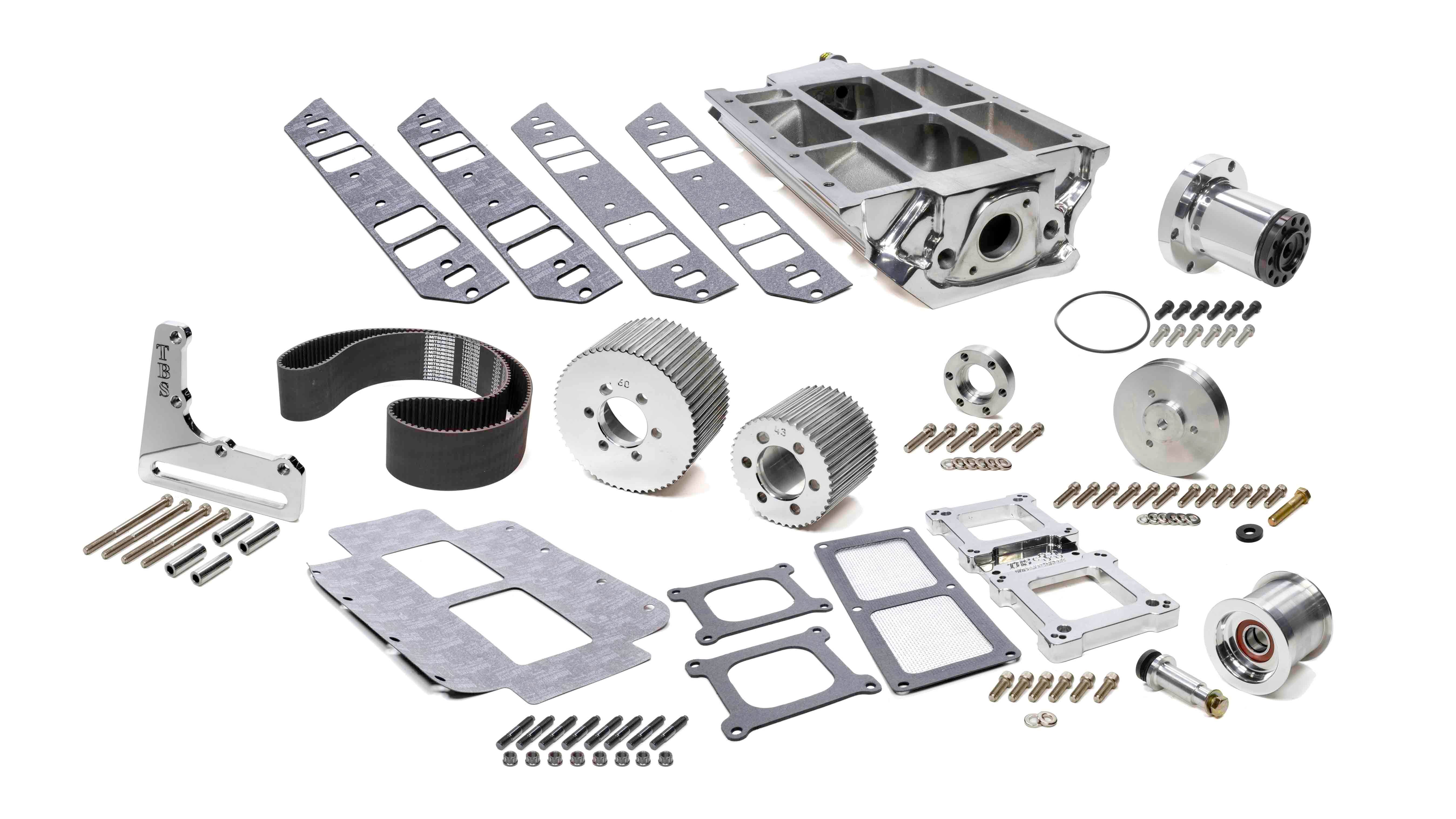 The Blower Shop 2711 BBC Intake & 671 Drive Accessory Kit 2V. The Blower Shop 2711