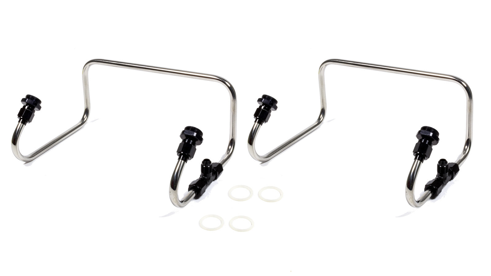 The Blower Shop 4372-AB Dual Inlet Fuel Line Kit Holley 4150 Black Anod. The Blower Shop 4372-AB