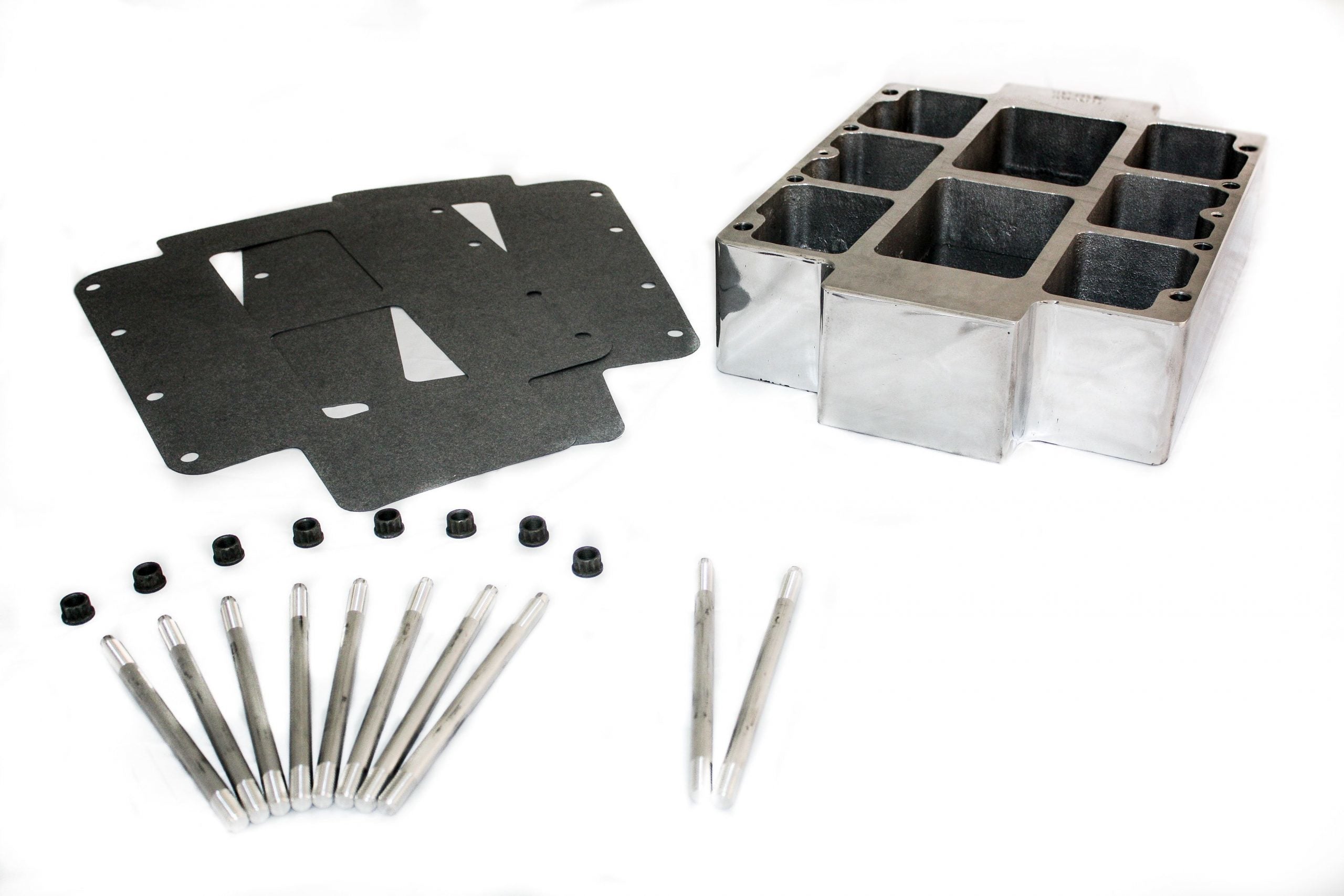 The Blower Shop 5024 Blower Manifold Spacer 4in - Polished The Blower Shop 5024