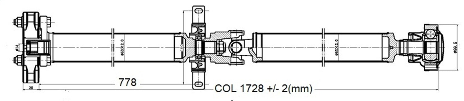 DSS BM-422 Drive Shaft Assembly DSS BM-422