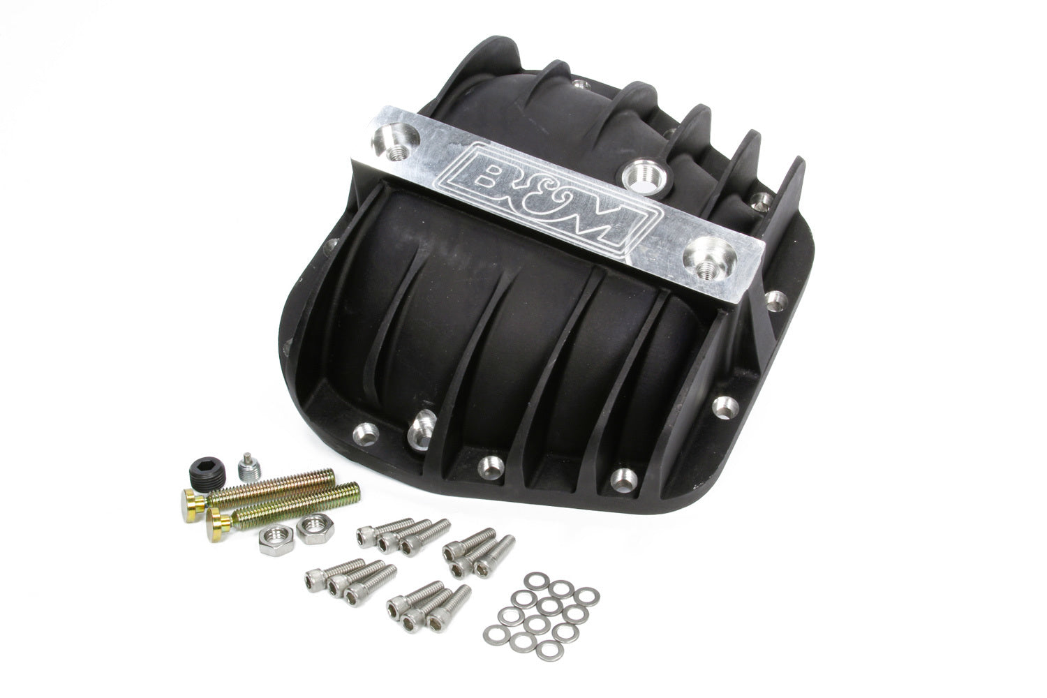 B&M 41298 Rear End Cover Cast Alum Ford 9.75 12-Bolt Black B&M 41298