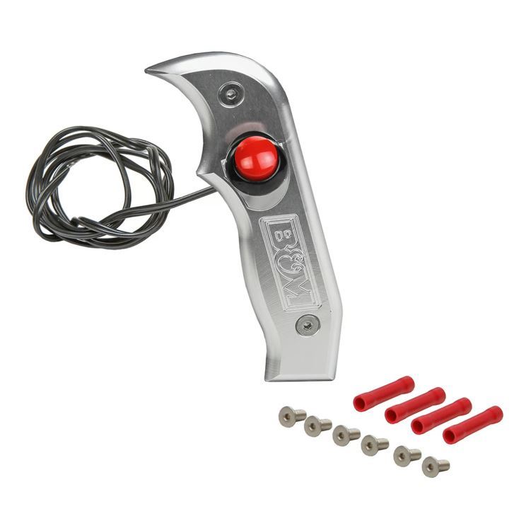 B&M 81060 Magnum Grip Side Plate; Pistol Grip; 12 Volt Button; Incl. Mounting Hardware; B&M 81060