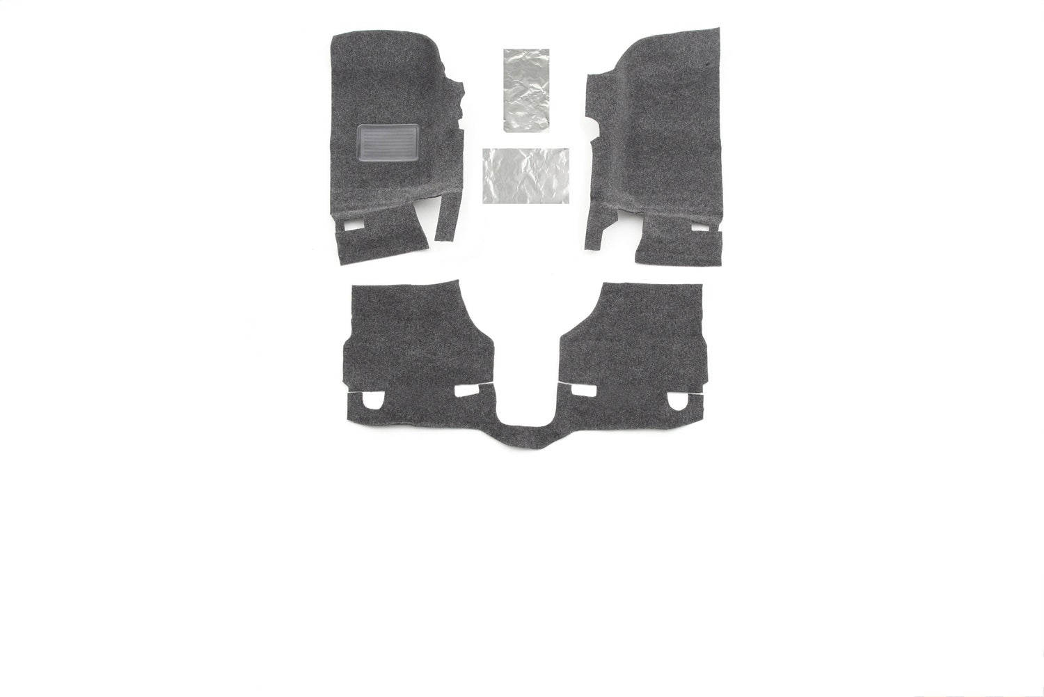 BedRug BRJK11F2 BedRug Floor Kit; 3 pc.; 2 pc. Front; 1 pc. Rear; Replaces Factory Carpet Kit; BedRug BRJK11F2