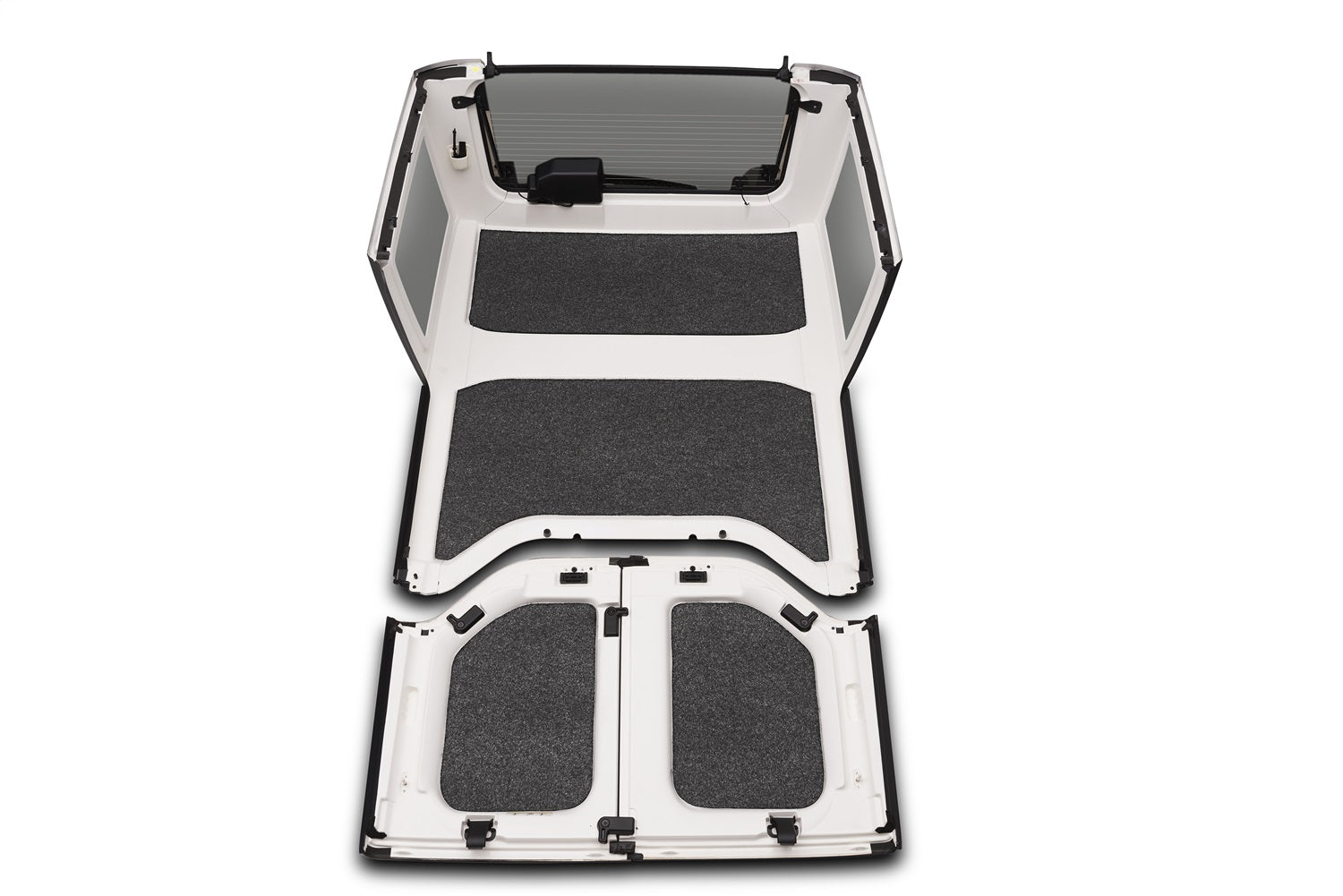 BedRug HLJL184DRK BedRug Headliner Kit; 4 pc. Kit; Intended For Hard Top; BedRug HLJL184DRK