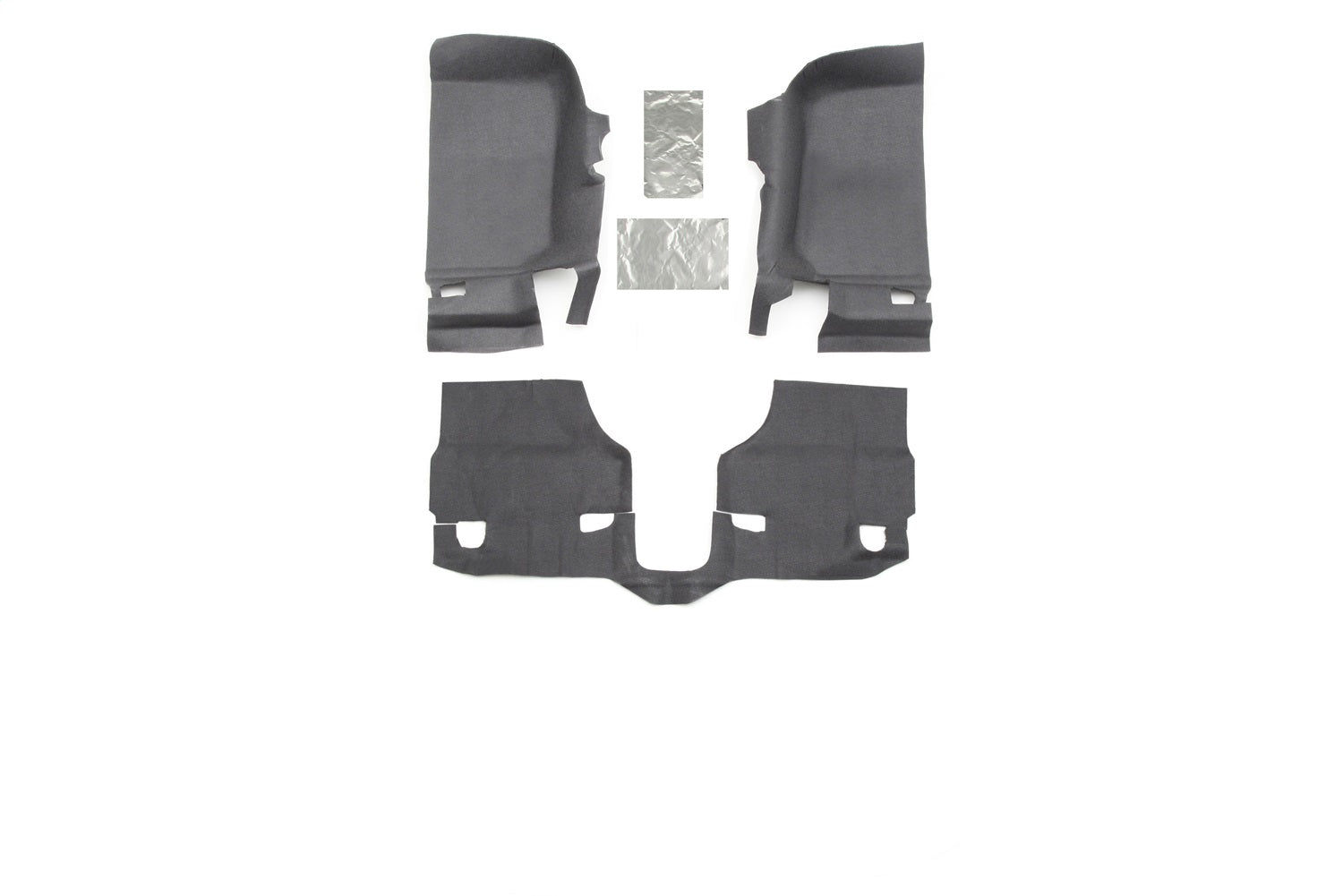 BedRug BTJK11F2 JEEP BEDTRED 11-18 JK 2DR FRONT 3PC FLOOR KIT (INCLUDES HEAT SHIELDS) BedRug BTJK11F2