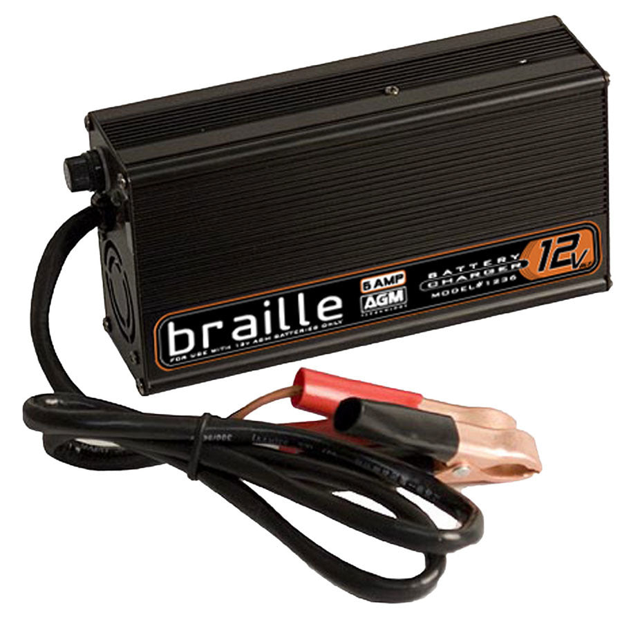 Braille Battery 1236 Battery Charger  12-Volt 6-amp For AGM Braille Battery 1236