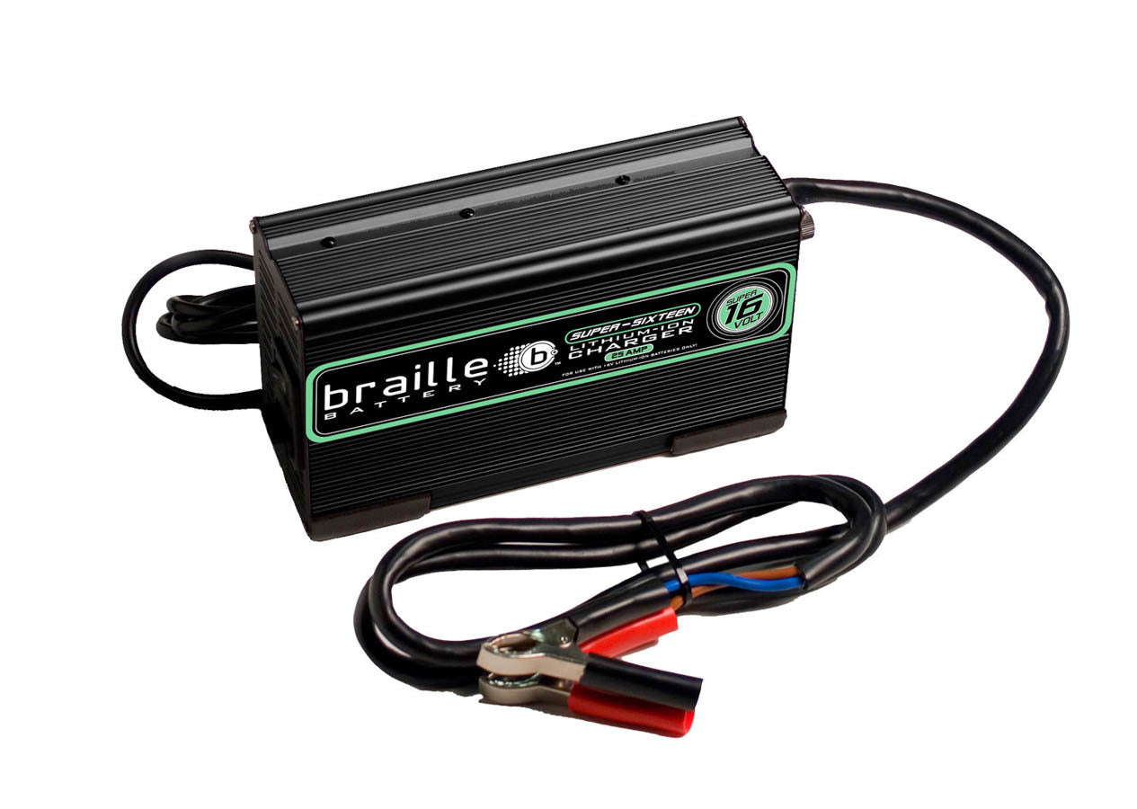 Braille Battery 16325L Lithium Battery Charger Micro-Lite 16 Volt 25amp Braille Battery 16325L