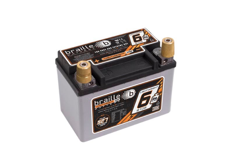 Braille Battery B106 Racing Battery 6.6lbs 527 PCA 5.8x3.4x4.1 Braille Battery B106