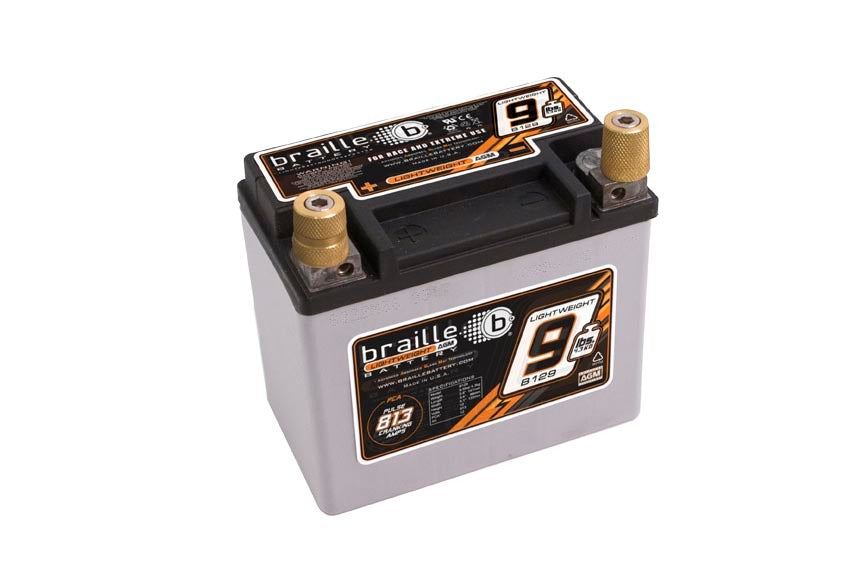 Braille Battery B129 Racing Battery 9.5lbs 813 PCA Braille Battery B129