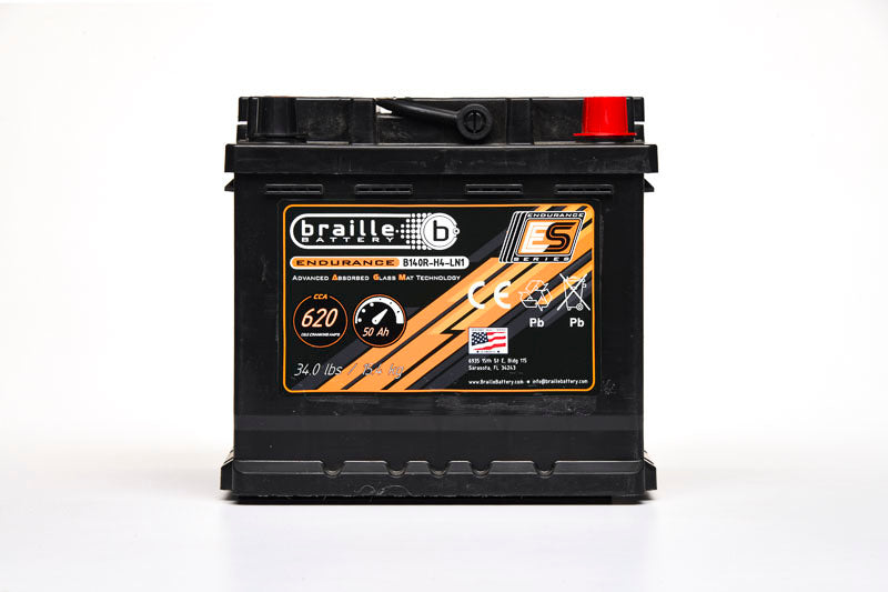 Braille Battery B140R-H4-LN1 140R-H4-LN1 Endurance AGM Battery 620 CCA Braille Battery B140R-H4-LN1
