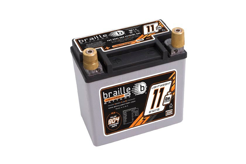 Braille Battery B14115 Racing Battery 11.5lbs 904 PCA 5.8x3.3x5.8 Braille Battery B14115