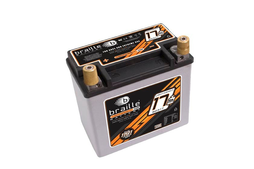 Braille Battery B2317 Racing Battery 17lbs 1191 PCA 6.8x4.0x6.1 Braille Battery B2317