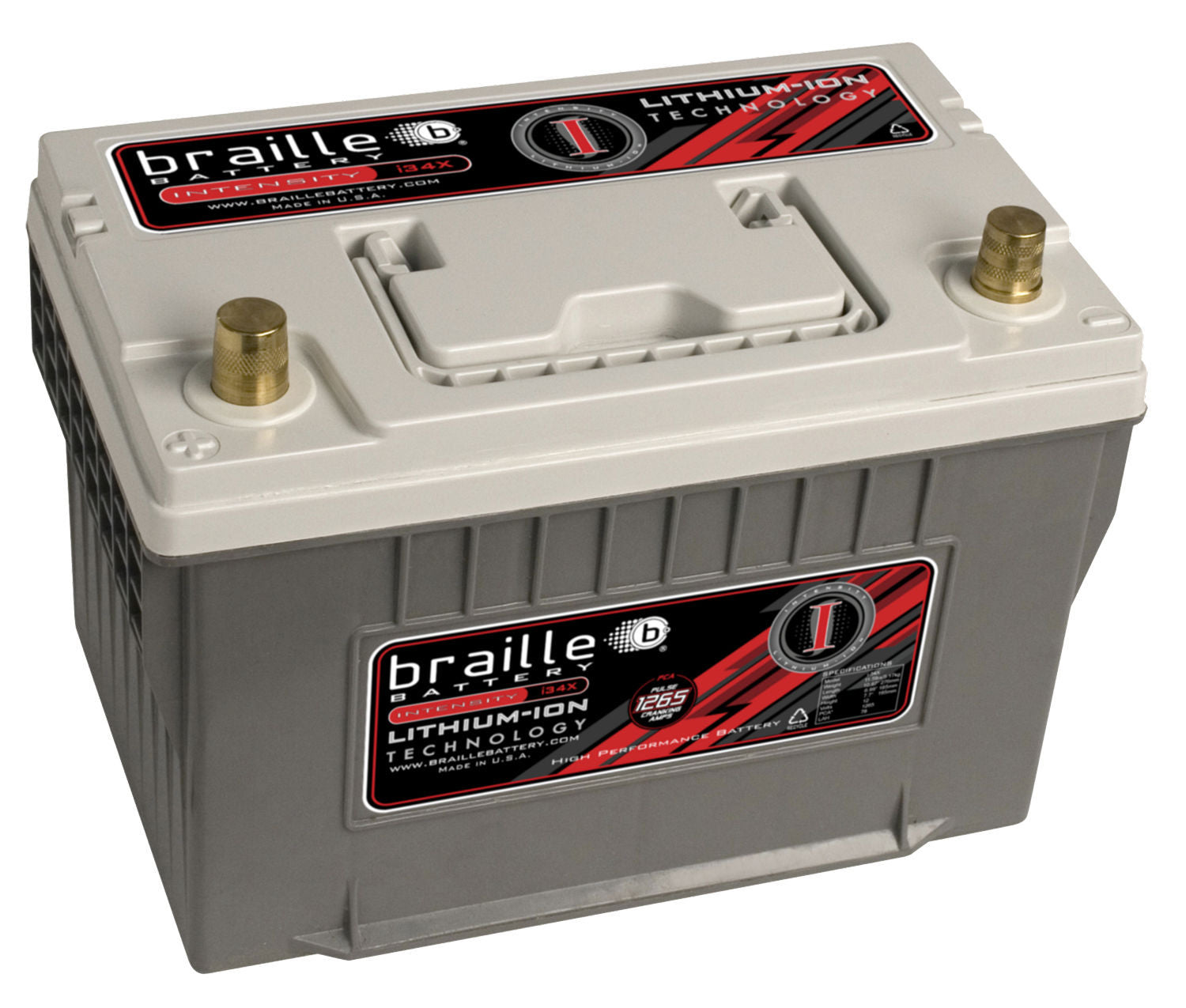 Braille Battery i34X Lithium Ion Intensity I34X Battery 12-Volt Braille Battery i34X