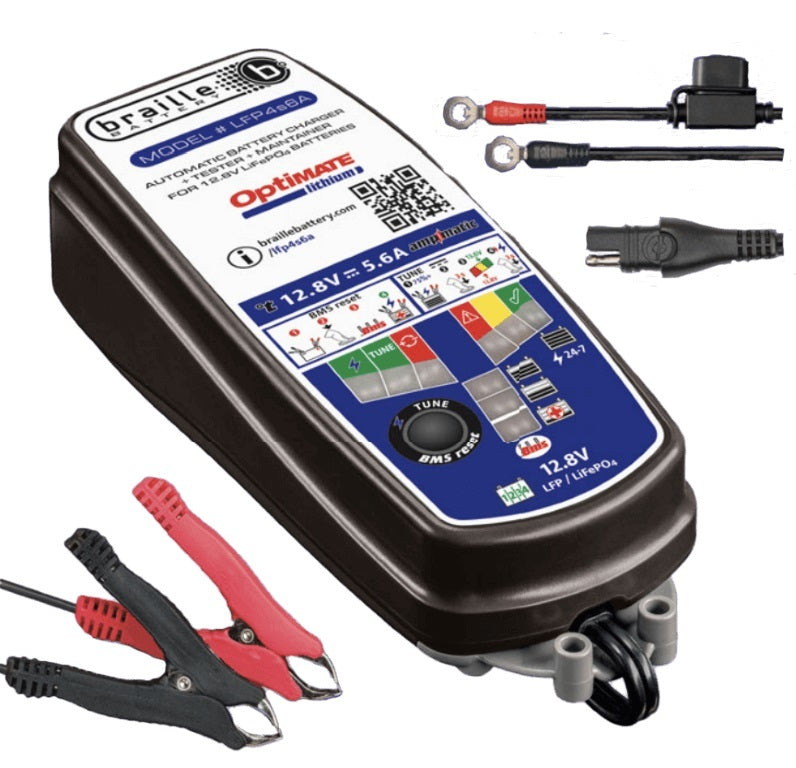 Braille Battery TM393 12-Volt Lithium Battery Charger Braille Battery TM393