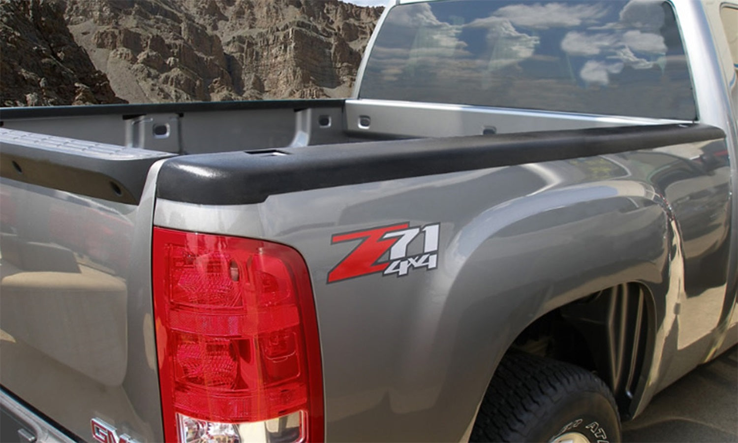 Stampede BRC0026H Rail Topz™ Smooth Bed Rail Cap; Black; w/Stake Holes; Pair; Stampede BRC0026H