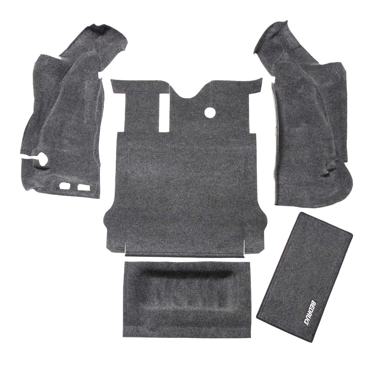 BedRug BRJK11R2 JEEP BEDRUG 11-18 JEEP JK 2DR REAR 5PC CARGO KIT (INCLUDES TAILGATE/TUB LINER) BedRug BRJK11R2