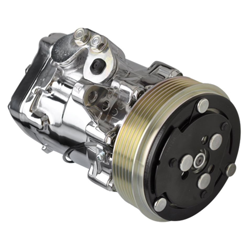 Billet Specialties 12060 A/C Compresser SD-7 Serpintine Polished Billet Specialties 12060