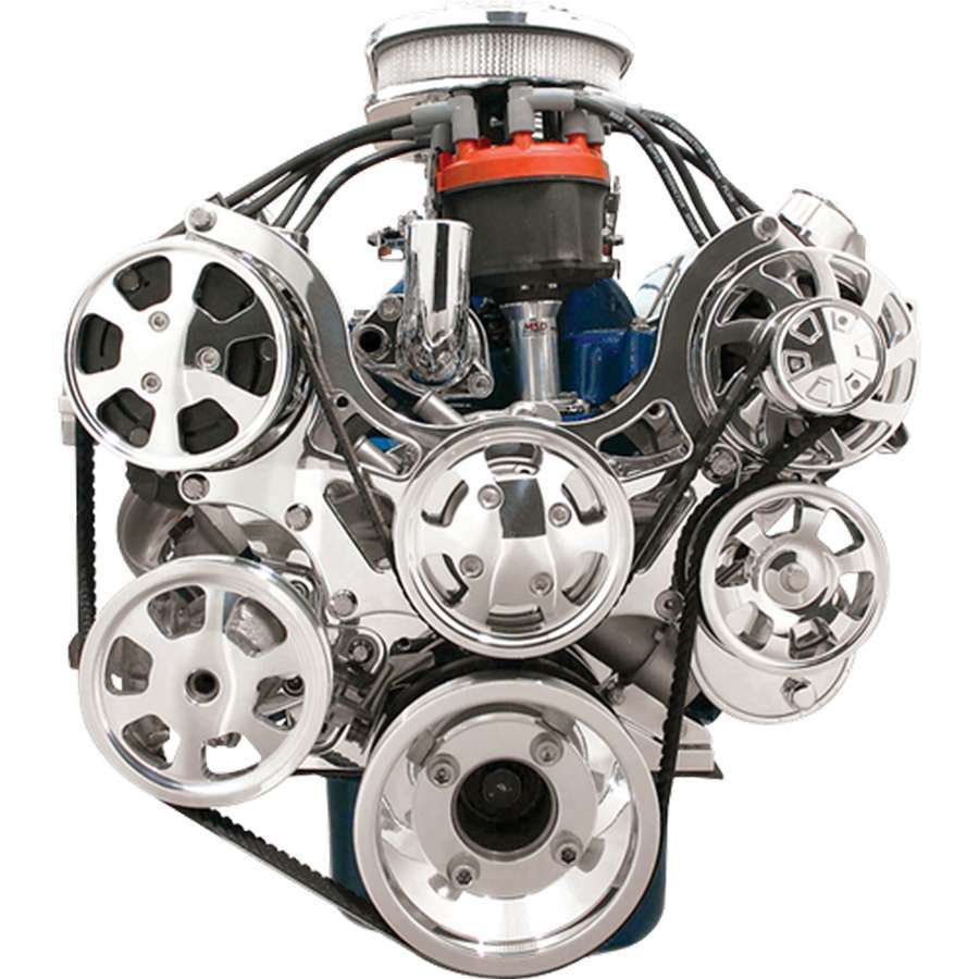 Billet Specialties 13600 SBF Tru Trac Pulley System Billet Specialties 13600