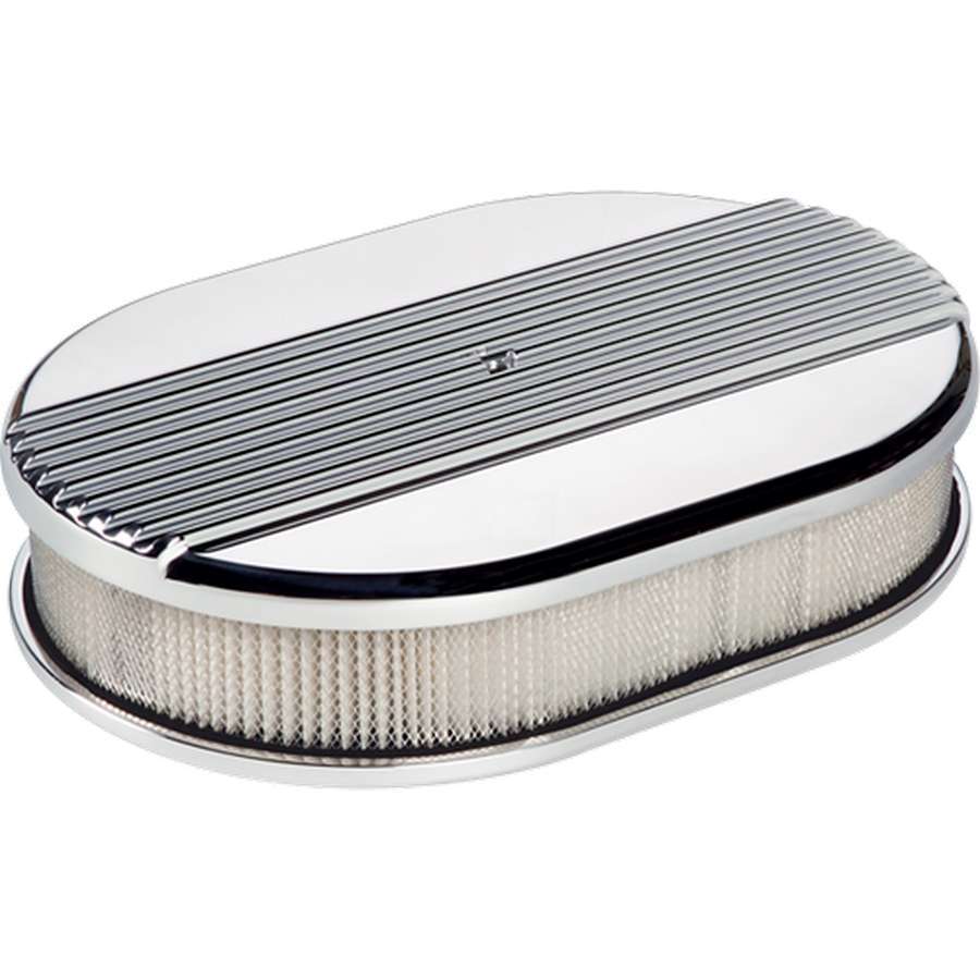 Billet Specialties 15630 Small Ribbed Oval Air Cleaner Billet Specialties 15630