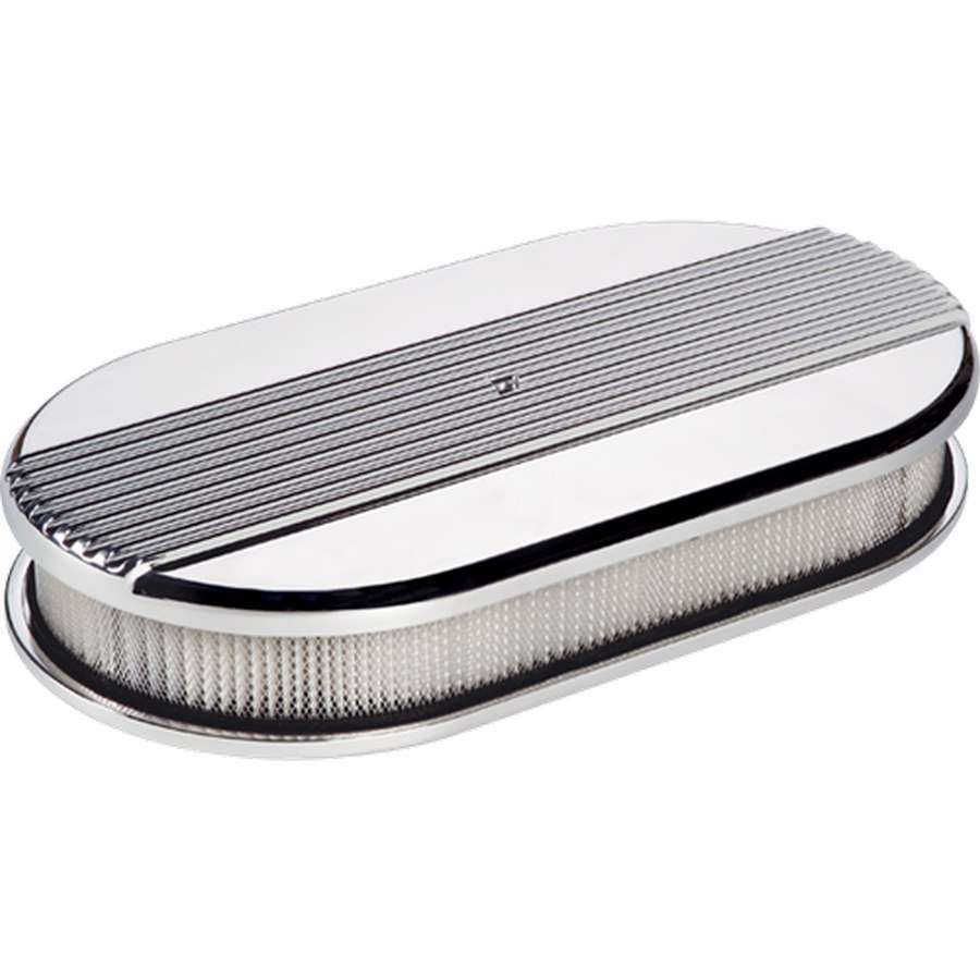 Billet Specialties 15640 Large Ribbed Oval Air Cleaner Billet Specialties 15640