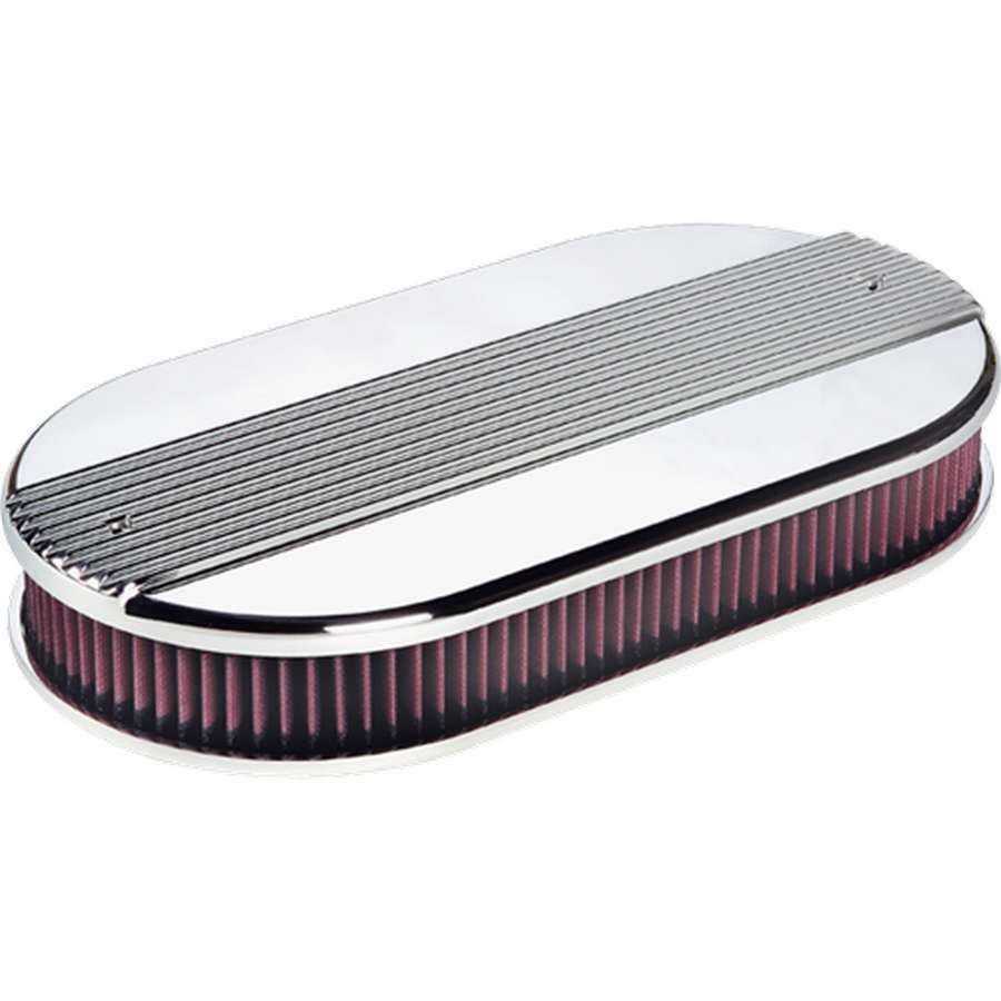 Billet Specialties 15650 Dual Quad Ribbed Oval Air Cleaner Billet Specialties 15650