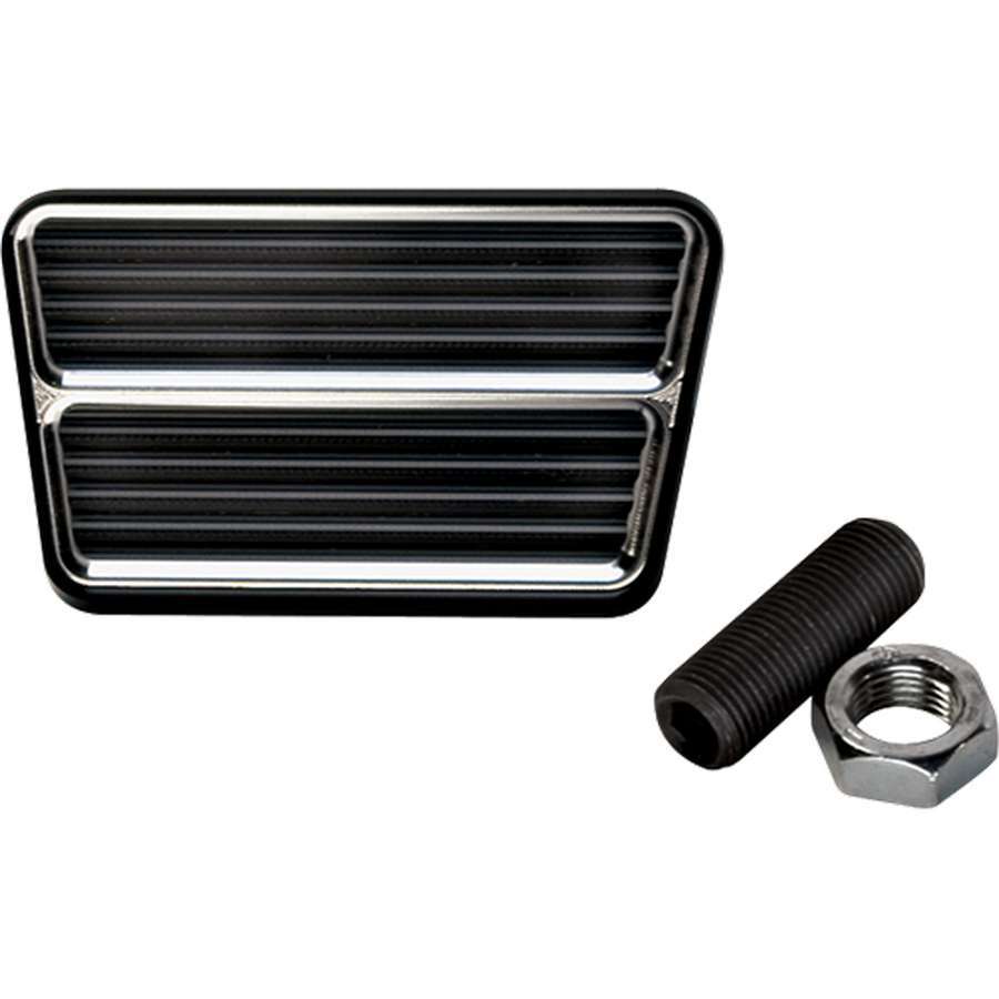 Billet Specialties 199315 Black Rectangle Brake Pedal Billet Specialties 199315