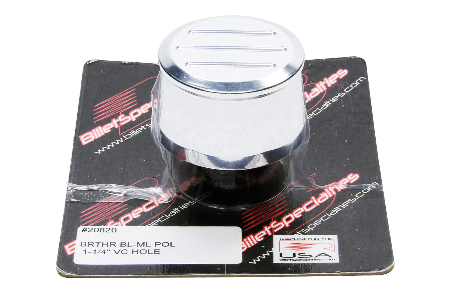 Billet Specialties 20820 Polished Breather Ball Milled Billet Specialties 20820