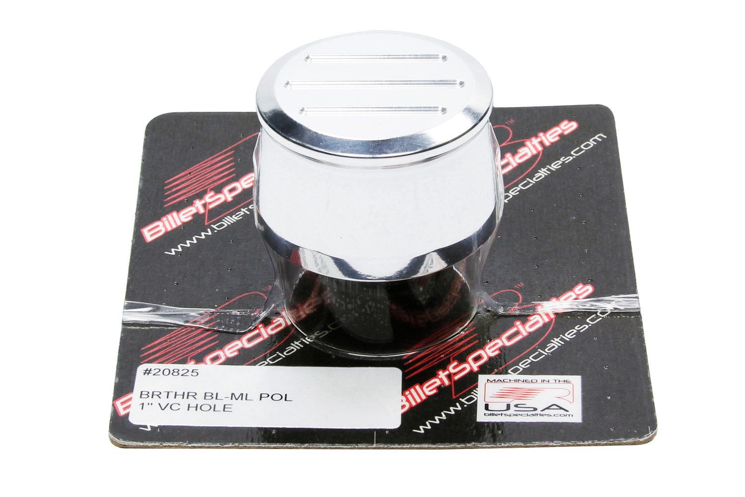 Billet Specialties 20825 Round Ball Milled Breather Billet Specialties 20825