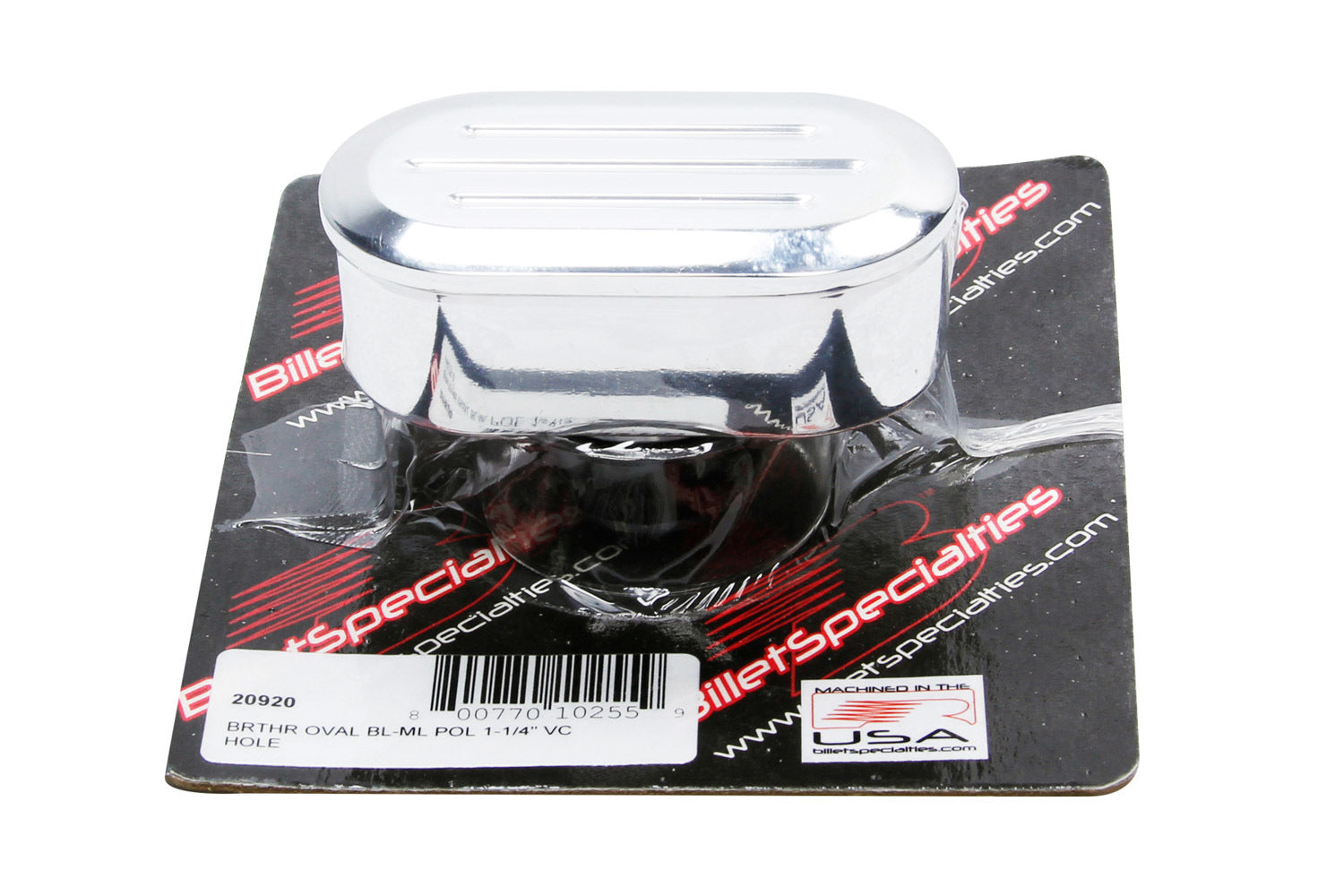 Billet Specialties 20920 Polished Breather Oval Style Billet Specialties 20920