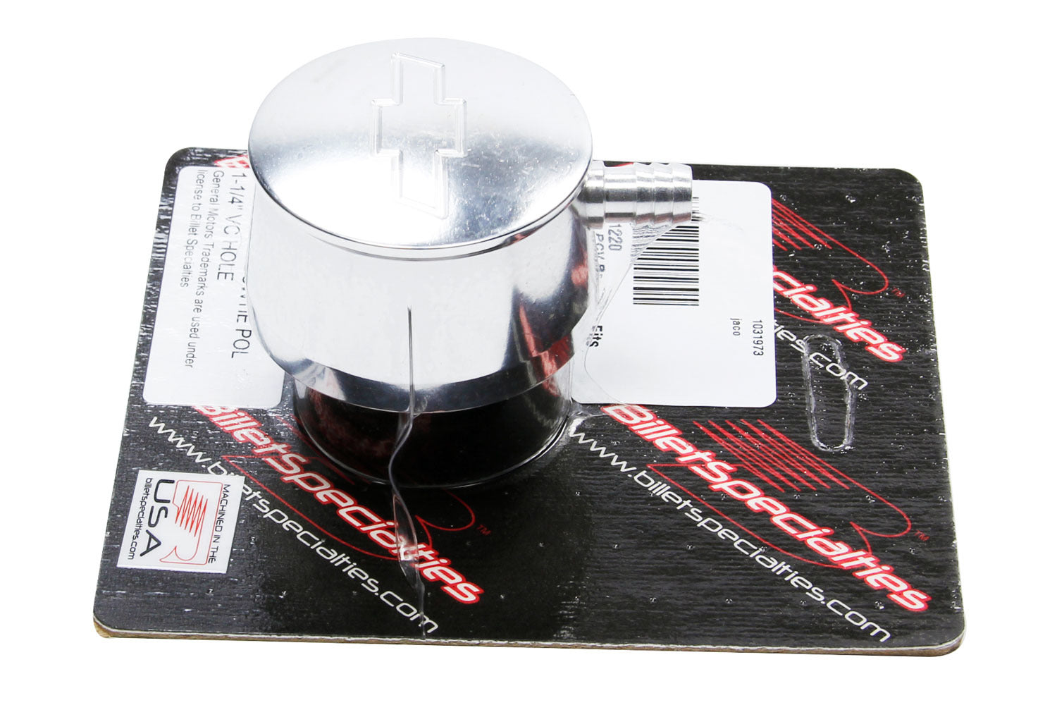 Billet Specialties 21220 Bowtie PCV Breather Fits 1-1/4in VC Hole Billet Specialties 21220