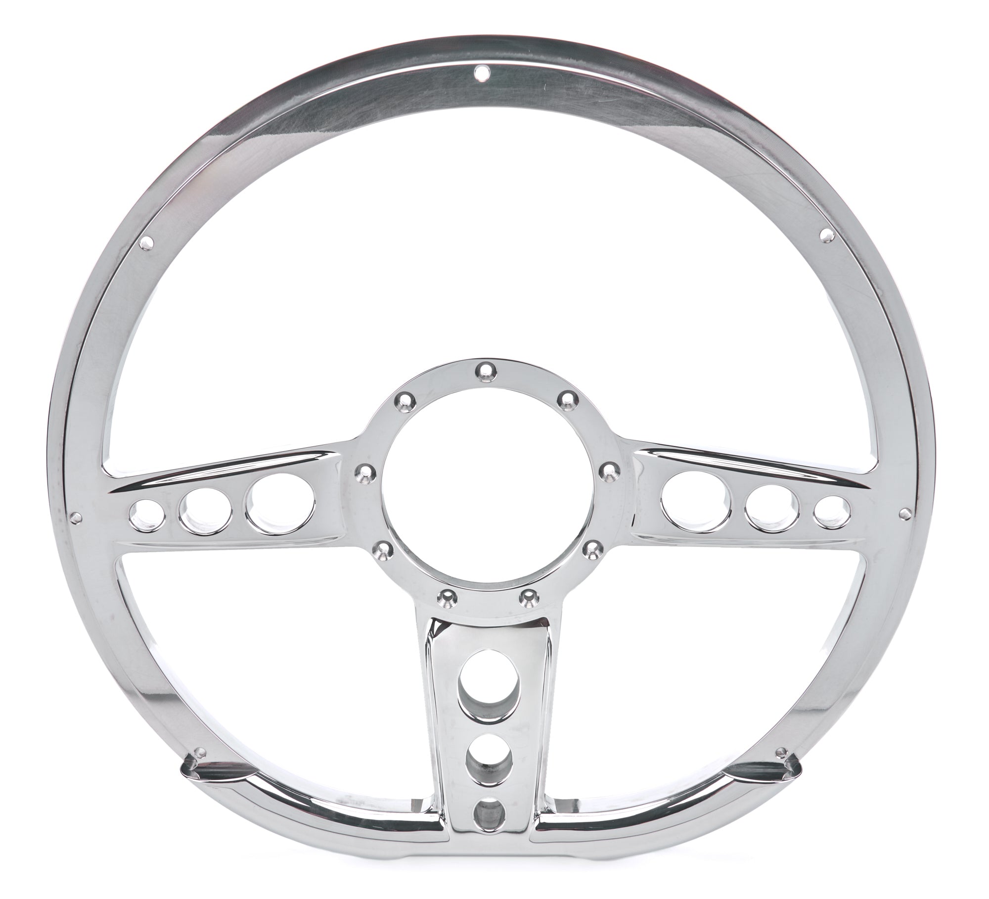 Billet Specialties 29427 Steering Wheel 14in D- Shape Trans Am Polished Billet Specialties 29427