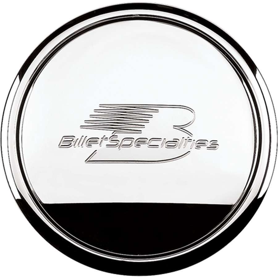 Billet Specialties 32620 Polished Horn Button Billet Logo Billet Specialties 32620