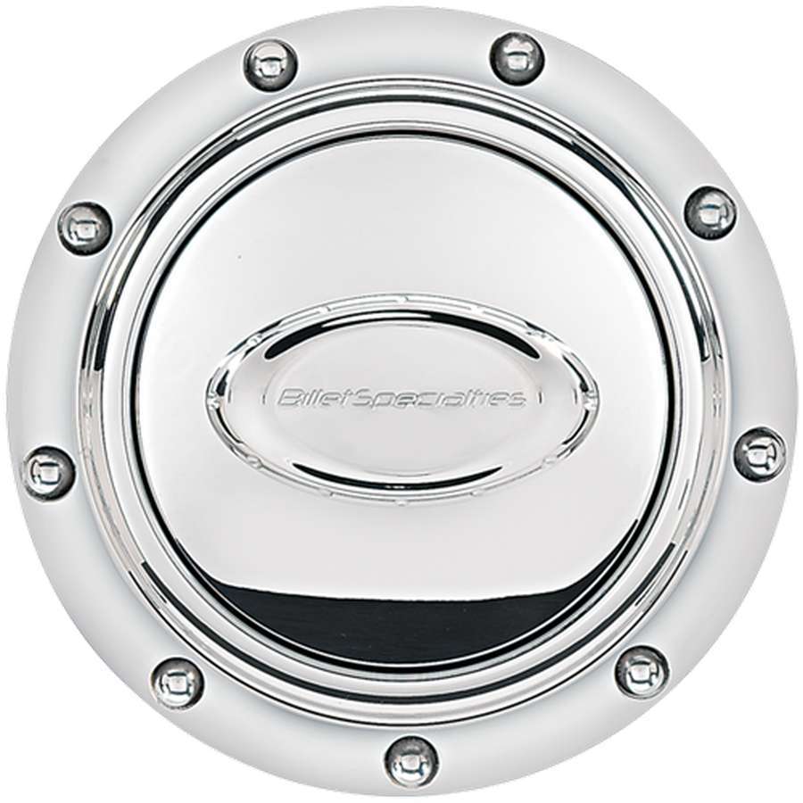 Billet Specialties 32710 Horn Button Riveted Polished Logo Billet Specialties 32710