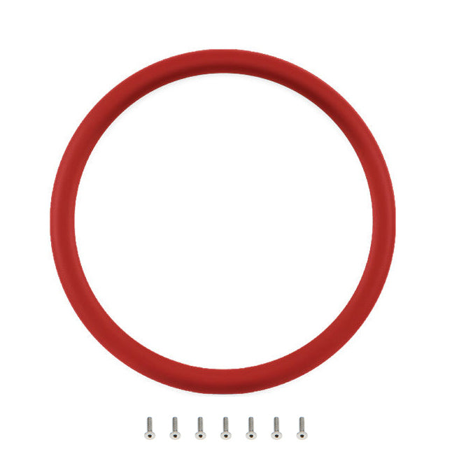 Billet Specialties 33005 Half Wrap Ring 15.5in Red Leather Billet Specialties 33005