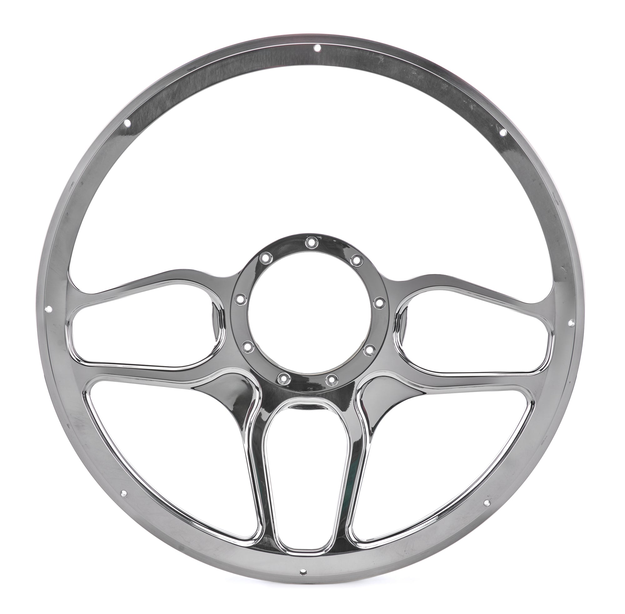 Billet Specialties 34102 Steering Wheel 1/2 Wrap 15.5in Win Lite Polished Billet Specialties 34102