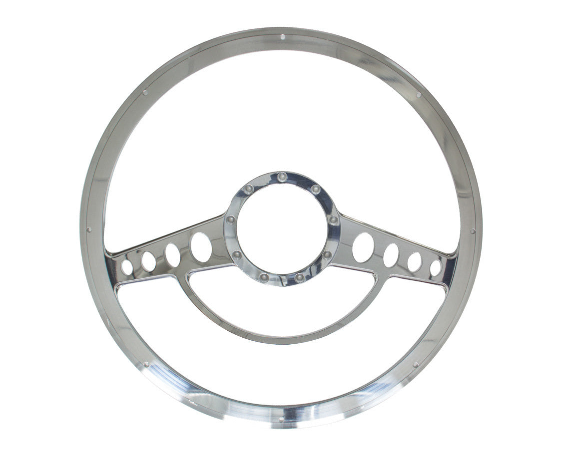 Billet Specialties 34725 Half Wrap 15.5in Steering Wheel Classic Billet Specialties 34725