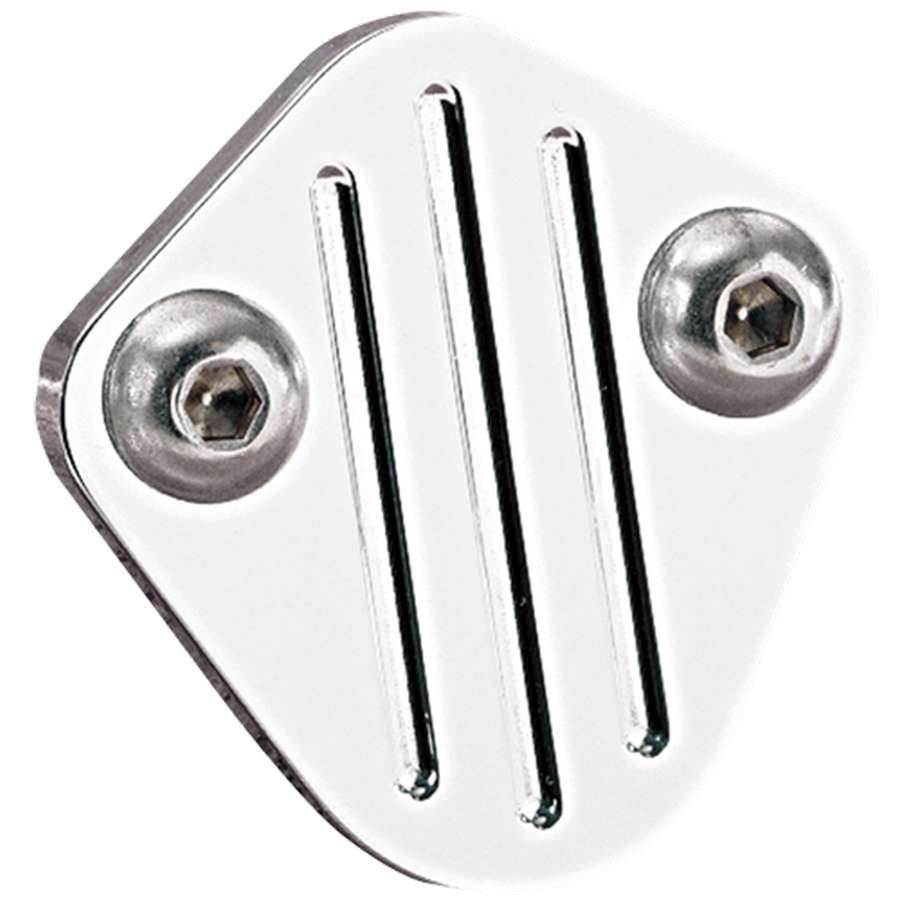 Billet Specialties 41220 BBC Fuel Pump Block Off Polished Billet Specialties 41220