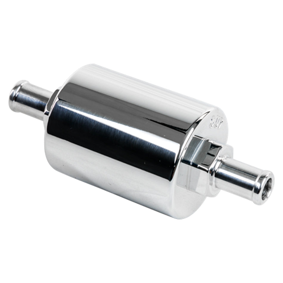 Billet Specialties 42130 In Line Fuel Filter 3/8 in Barbed Polished Billet Specialties 42130