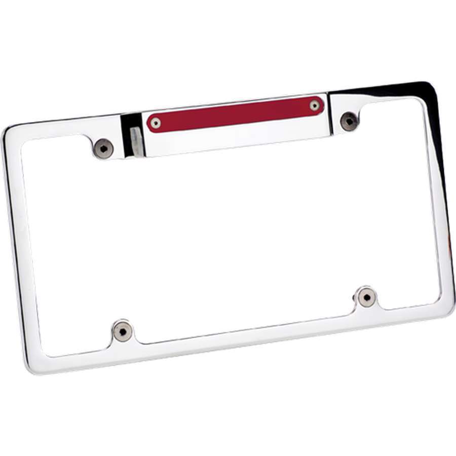 Billet Specialties 55520 License Frame w/3rd Brake Light Polished Billet Specialties 55520