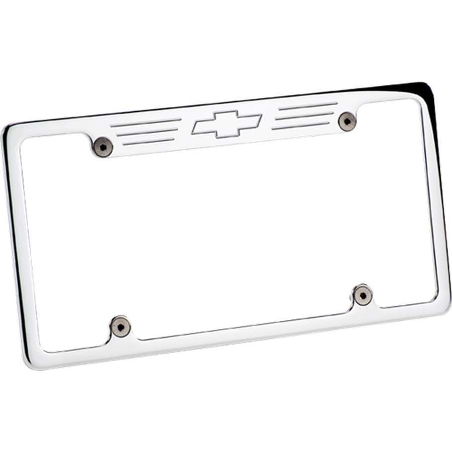 Billet Specialties 55623 License Frame Bowtie- Polished Billet Specialties 55623