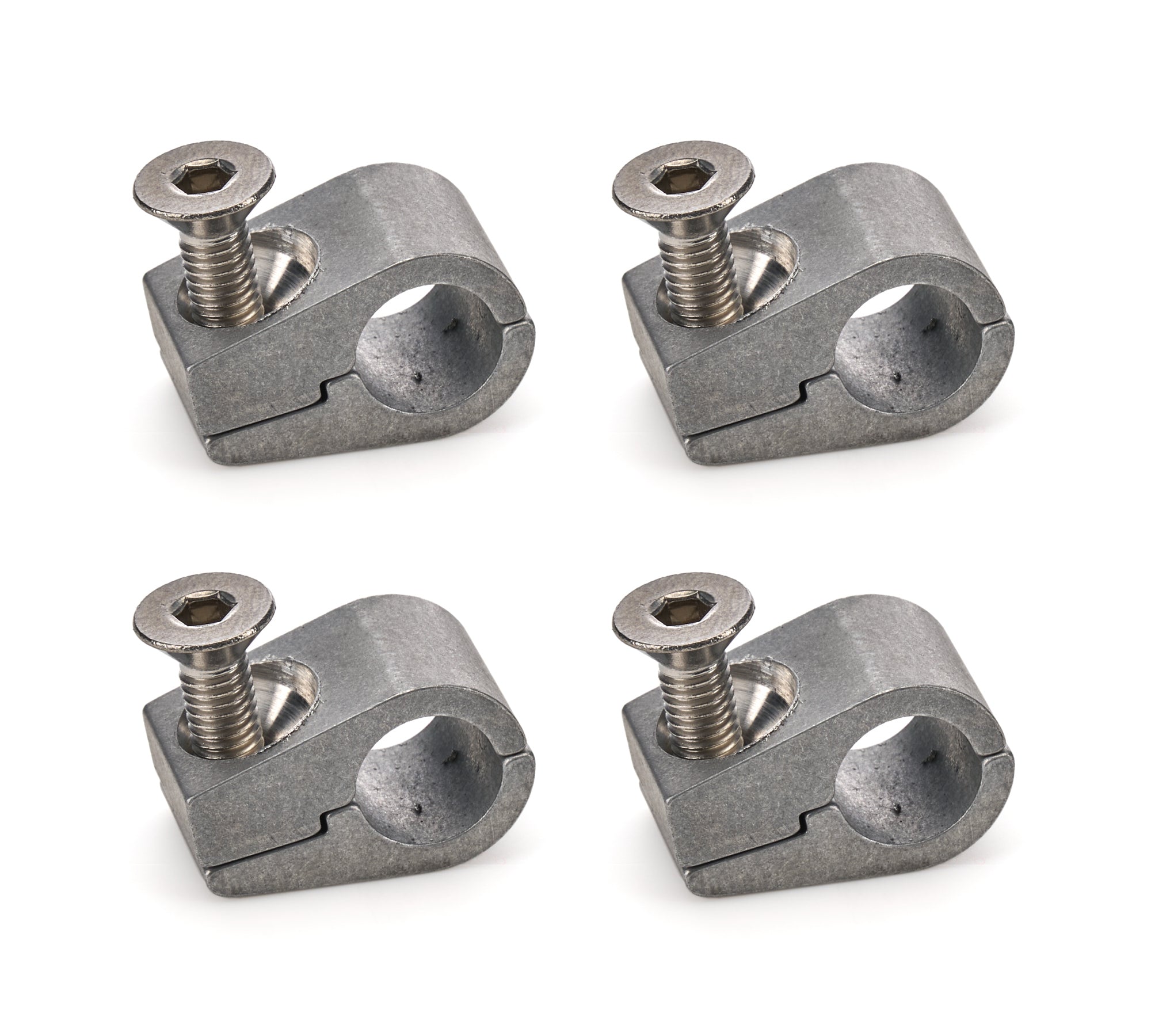 Billet Specialties 65410 Line Clamps 3/8in (4PK) Billet Specialties 65410
