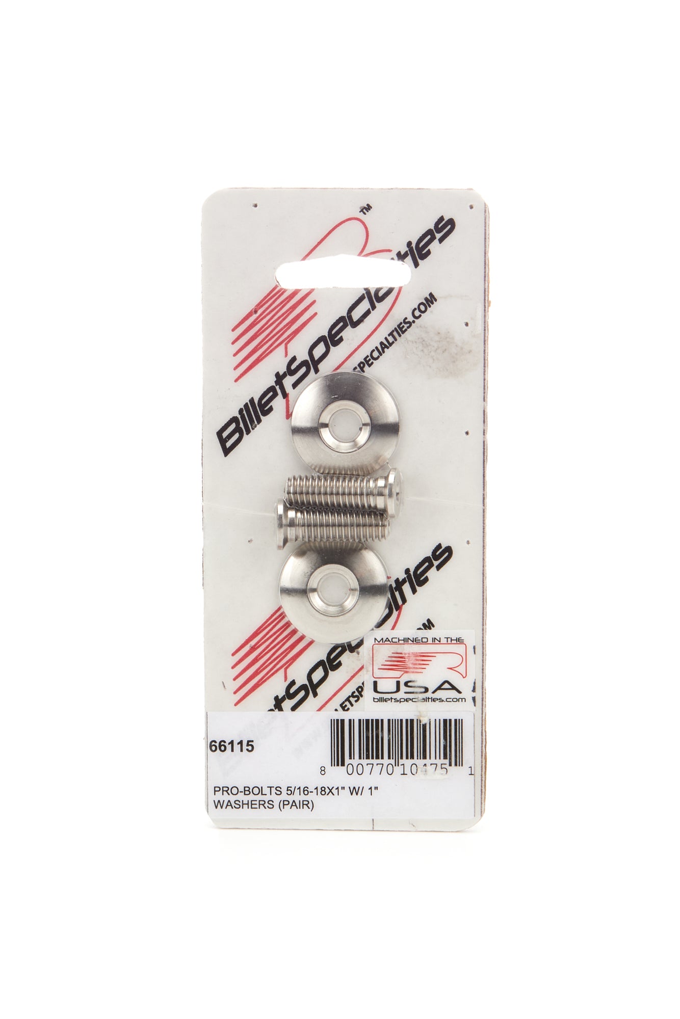 Billet Specialties 66115 5/16-18 x 1in SS Bolts Pair Billet Specialties 66115