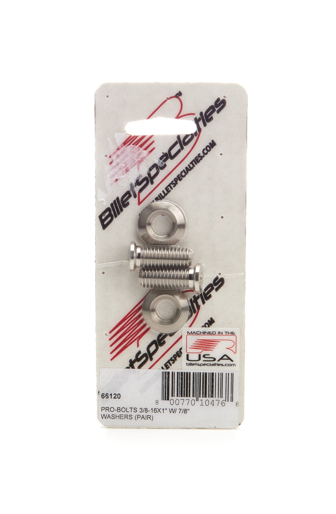 Billet Specialties 66120 3/8-16 x 1in SS Bolts Pair Billet Specialties 66120